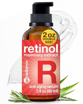 2X BIGGER 2OZ, Go Radiance 1 Retinol Serum for Face, Dark Spot Remover for Face, Anti Aging Serum, Retinol Cream for face wAloe Vera, Rosemary, Calendula Extract, Made in USA