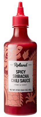 Roland Foods Spicy Sriracha Sauce, 17 Ounce Bottle, Pack of 1