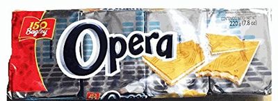 OPERA Obleas Sabor Naranja 4 x 220 grs. Wafer Orange Flavor with 4 x 55grs. each. - 3 PACK