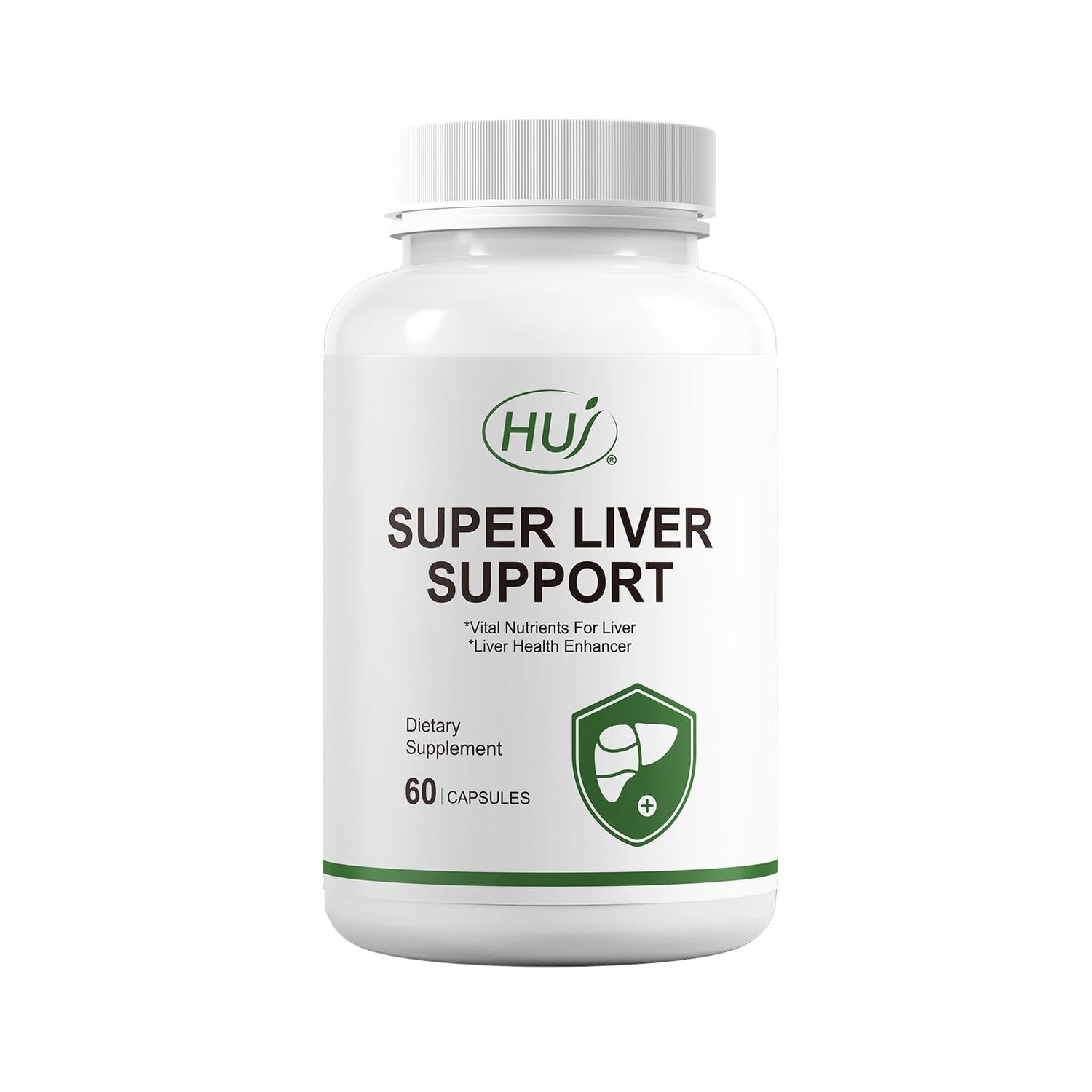 HUJ Super Liver Support -17 in 1 Supplement with Milk Thistle, Artichoke, Turmeric &amp; Dandelion Root - Supports Liver Detoxification &amp; Health - 60 Capsules