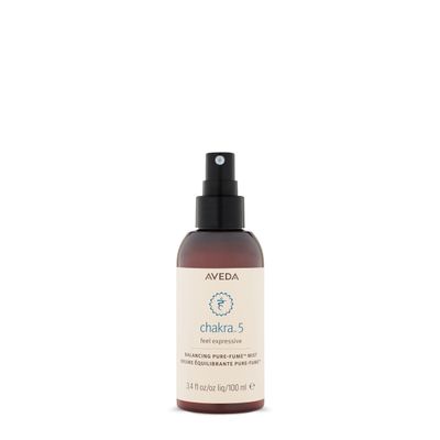 Aveda Chakra 5 Balancing Pure-Fume Mist: Throat Body &amp; Room Spray Balances Throat Chakra With Certified Organic Grapefruit, Rosemary, Ylang Ylang, 3.4 Fl Oz