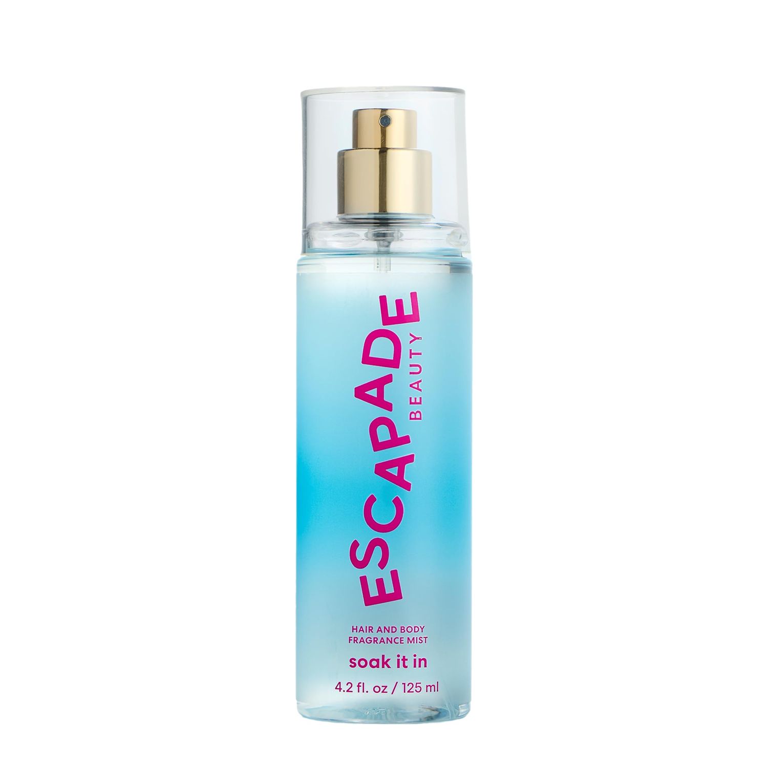 Escapade Beauty Soak It In Fragrance Body Mist 4.2oz - Coconut water, Gardenia Petals, Tonka Bean, Whipped Vanilla