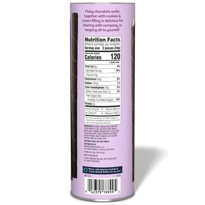 Amazon Brand, Aplenty Cookies &amp; Cream Rolled Wafers, 5 Oz