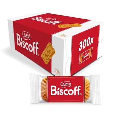 Lotus Biscoff Cookies - Caramelized Biscuit Cookies - 300 Cookies Individually Wrapped - Vegan,0.2 Ounce Pack of 300