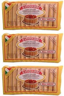 Savoiardi, Lady Fingers Champagne Biscuits Pack of 3, 7 oz