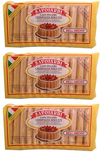 Savoiardi, Lady Fingers Champagne Biscuits Pack of 3, 7 oz