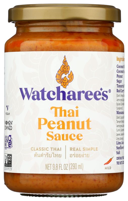 WATCHAREES SAUCE THAI PEANUT 12.8 OZ