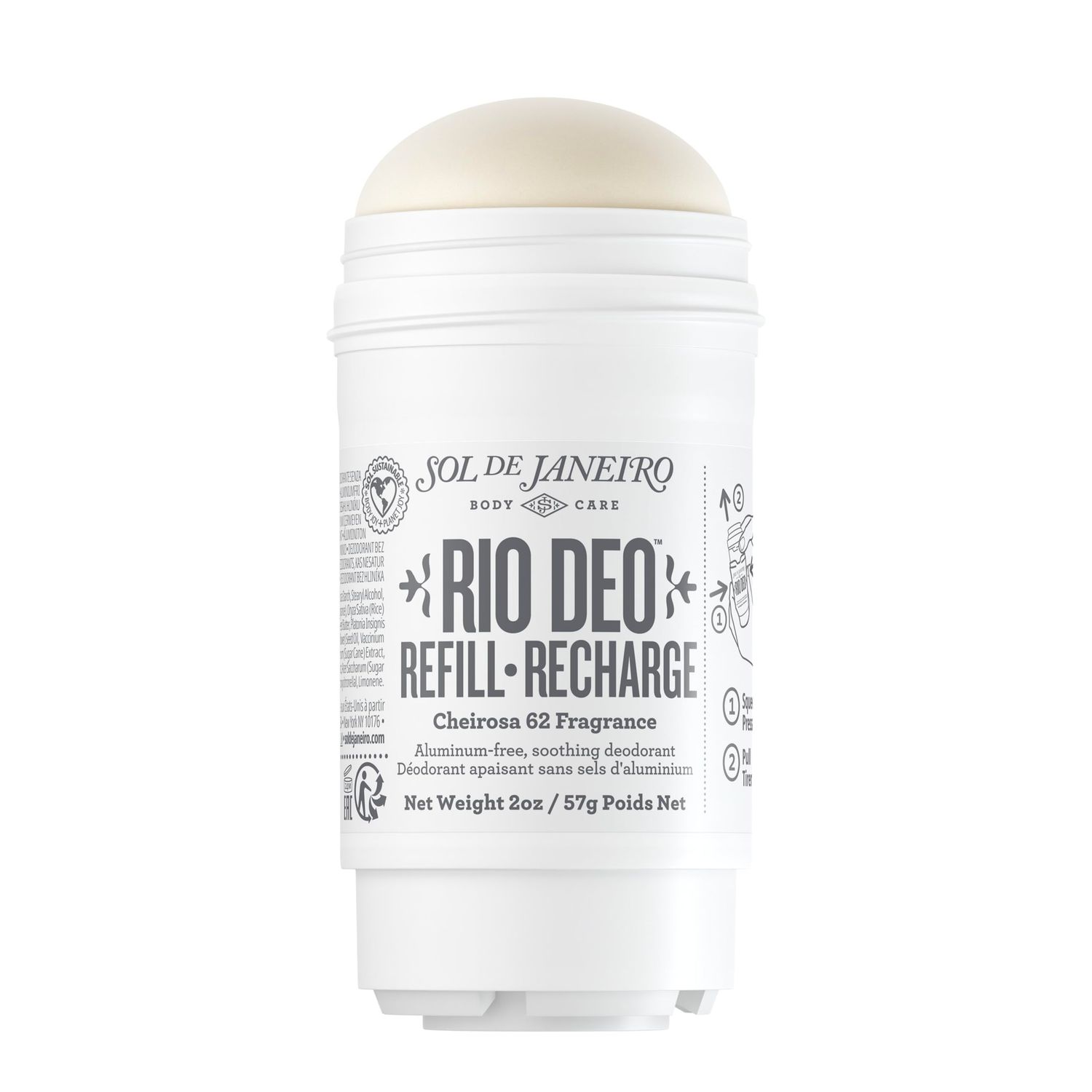 Sol de Janeiro Rio Deo Cheirosa &#39;62 Deodorant Refill Cartridge Bar