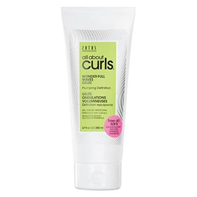 ALL ABOUT CURLS Wonder-Full Waves Gelee Plumping Definition Define, Moisturize, De-Frizz All Curly Hair Types Vegan &amp; Cruelty Free Sulfate Free 6.7 Fl Oz