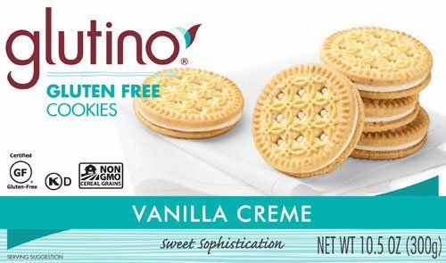glutino Cookies Gluten Free Vanilla Creme - 10.6 oz Pack of 3