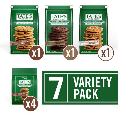 Tate's Bake Shop Chocolate Chip Cookies Variety Pack, 7 Bags