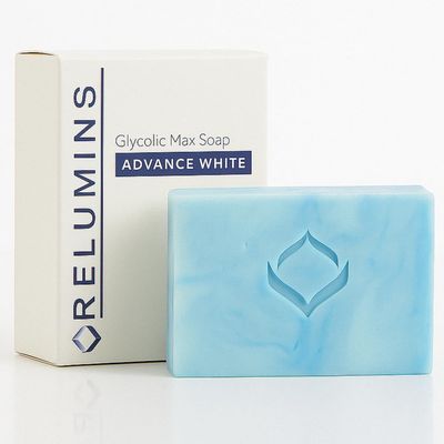 Relumins Glycolic Acid Soap Bar with Aloe and Salicylic Acid - Gentle AHA Mild Peel for Smoother, Soothing Skin Exfoliating Bar Soap with Professional Spa Formula, 135g x 1 Bar