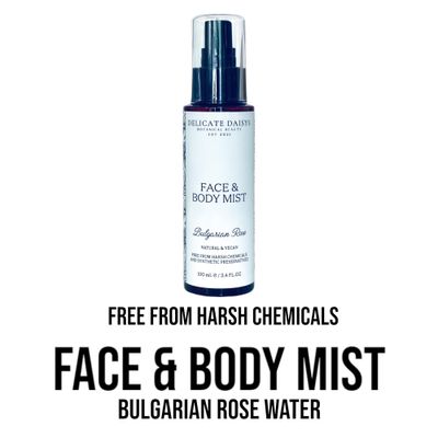 Bulgarian Damask Rose &amp; Floral Water Face, Hair &amp; Body Mist Spray 3.4 fl oz