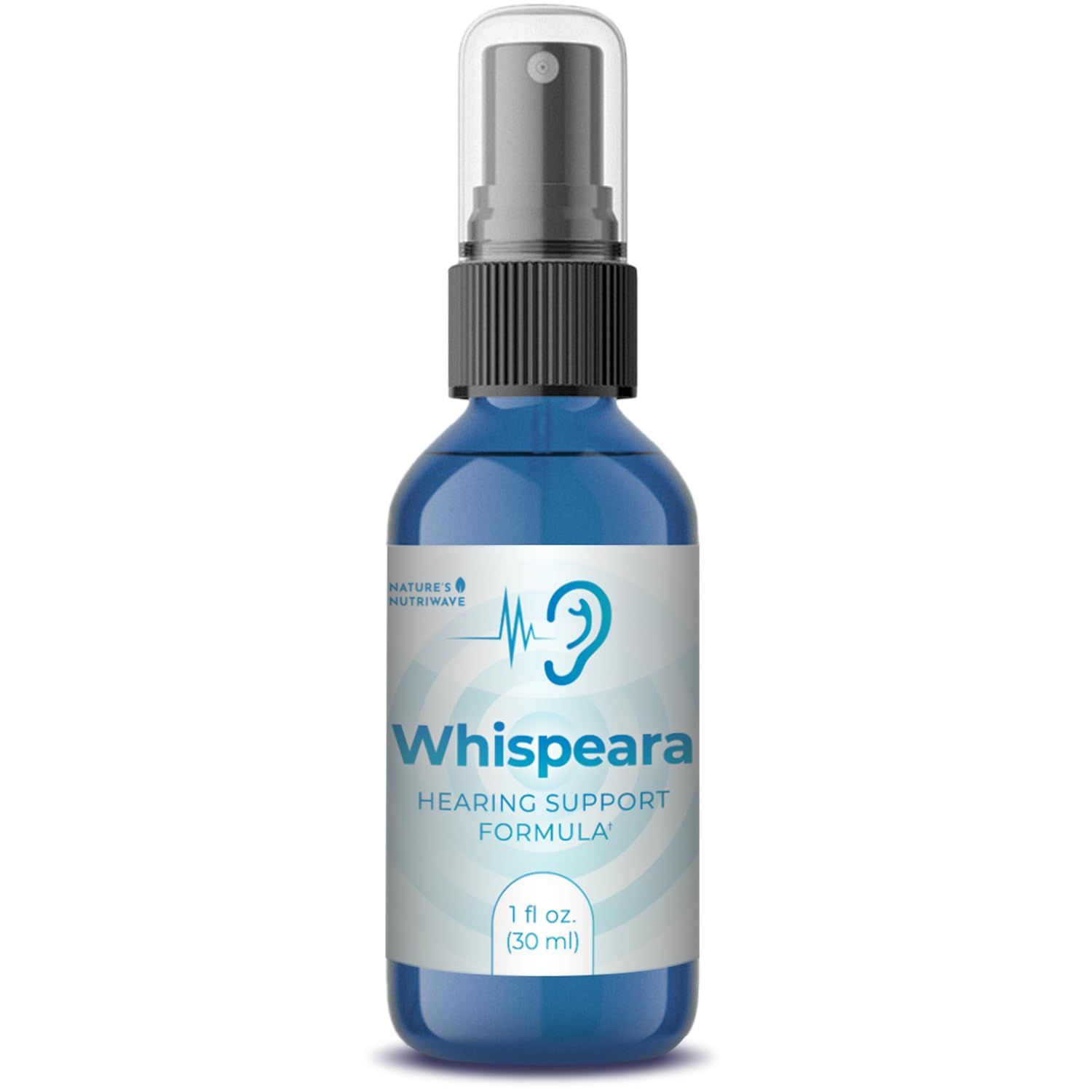 Natures NutriWave Whispeara - Plant-Based Spray with GABA, Amino Acids &amp; Botanicals for Overall Wellness - Non-Habit Forming, Non-GMO, Made in USA- 30 Servings, 1 Month Supply