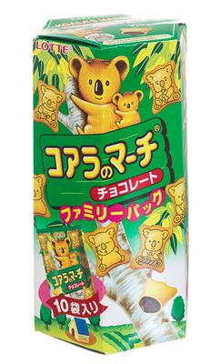 Lotte Koala Cookie Chocolate Family, 6.89-Ounce Boxes Pack of 2