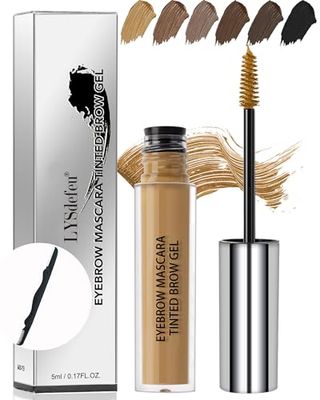 Waterproof Tinted Brow Gel-Long Lasting Smudgeproof Liquid Eyebrow Makeup,Eyebrow Mascara Tinted Brow Glue,Eye Brow Filler,Volumizing Enhance Brow Mascara,With Brow Razor Brush,Gift for Women-Blonde