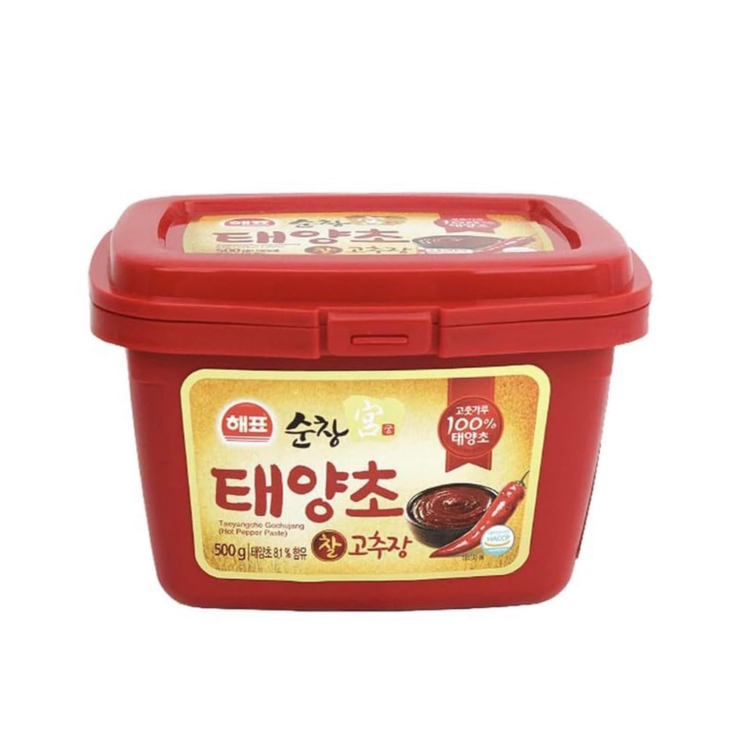 Gochujang Korean Red Chili Pepper Paste, Mild Hot Sauce, Spicy, Sweet and Savory Korean Traditional Fermented Condiment, 1.1lb 500g