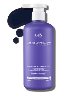 LA&#39;DOR Anti-Yellow Purple Toning Shampoo for Color-Treated Blonde and Gray Hair - Neutralizes Brassy Tones, Enhances Ashy Blue Tones - Protein Keratin 10.14 Fl Oz LADOR Korean Hair Care