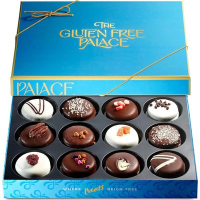 Gluten Free Palace Cookies Gift Basket - Gluten Free Mothers Day Cookie - Fathers Day Treats - Adults, Women, Birthday, Thank You, Sympathy, Get Well 12 Count