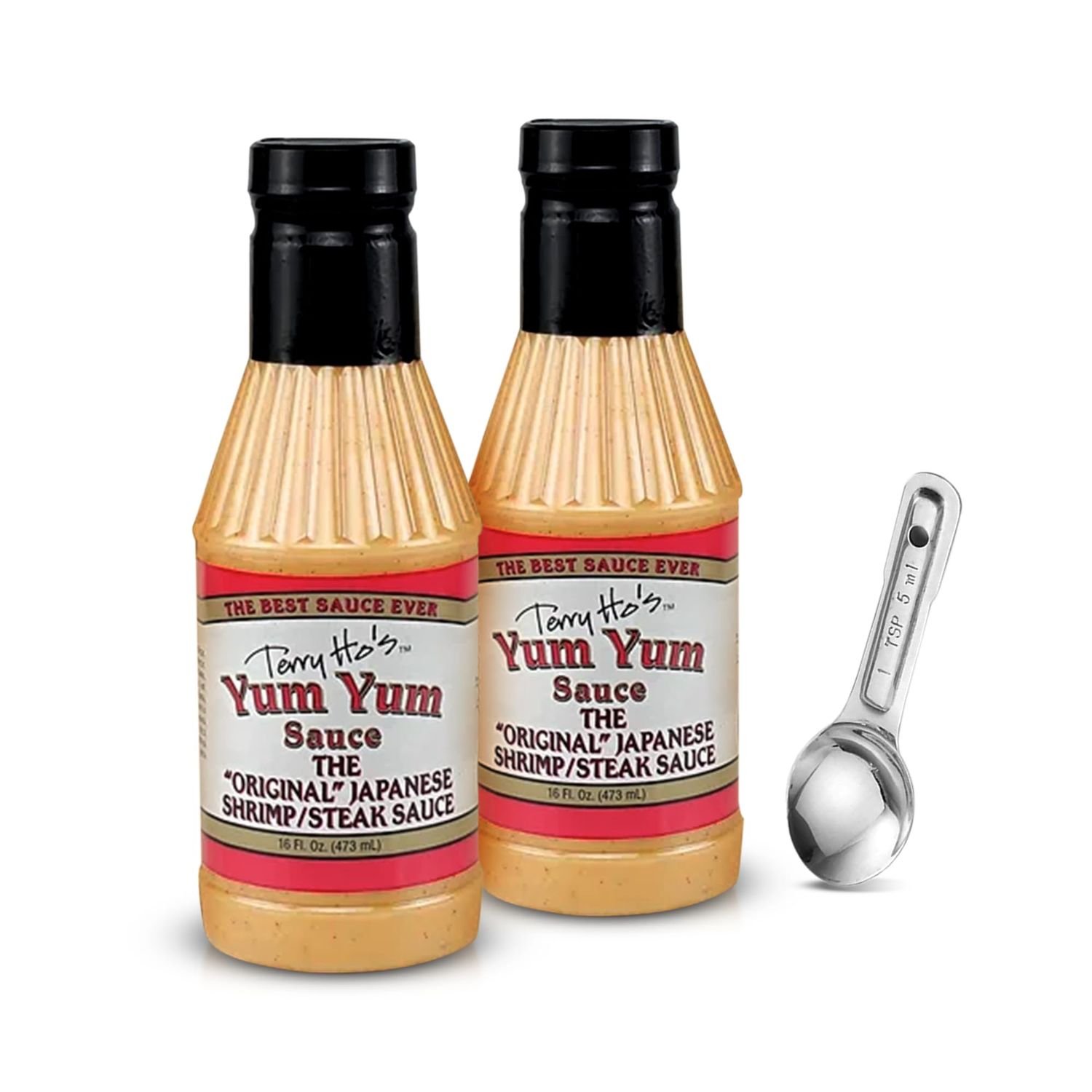 TERRY HO&#39;S YUM YUM SAUCE The Original Yum Yum Sauce 16 Oz - Japanese Mayo Based Sauce for Dipping, Marinade, and Dressing - Cocktail Sauce for Shrimp, Japanese Steak, Chicken, Pork Pack of 2