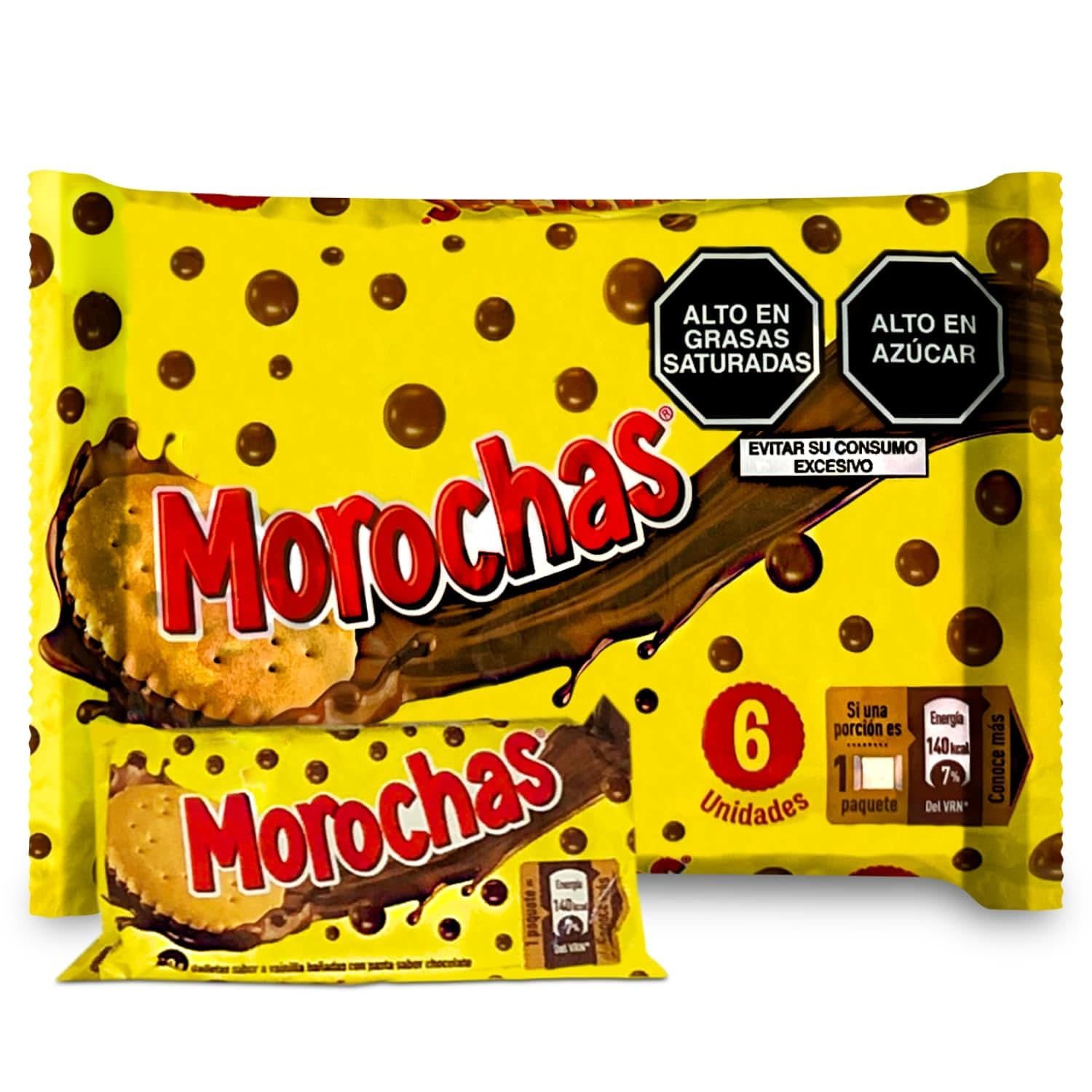 Galletas Peruanas de Chocolate y Vainilla Morochas Peruvian Morochas Cookies 6 Units