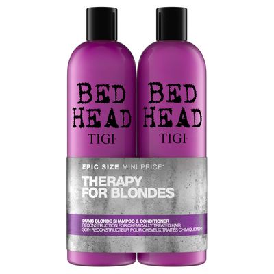 Tigi Tigi Bed Head Dumb Blonde Shampoo &amp; Reconstructor Conditioner Duo Pack, 50 Oz