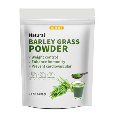 Hudetex Barley Grass Juice Powder 13 oz - 100 Pure Wheatgrass Powder, Supports Cardiovascular, Liver and Digestive Function, Vegan, No Maltodextrin &amp; Sugar.