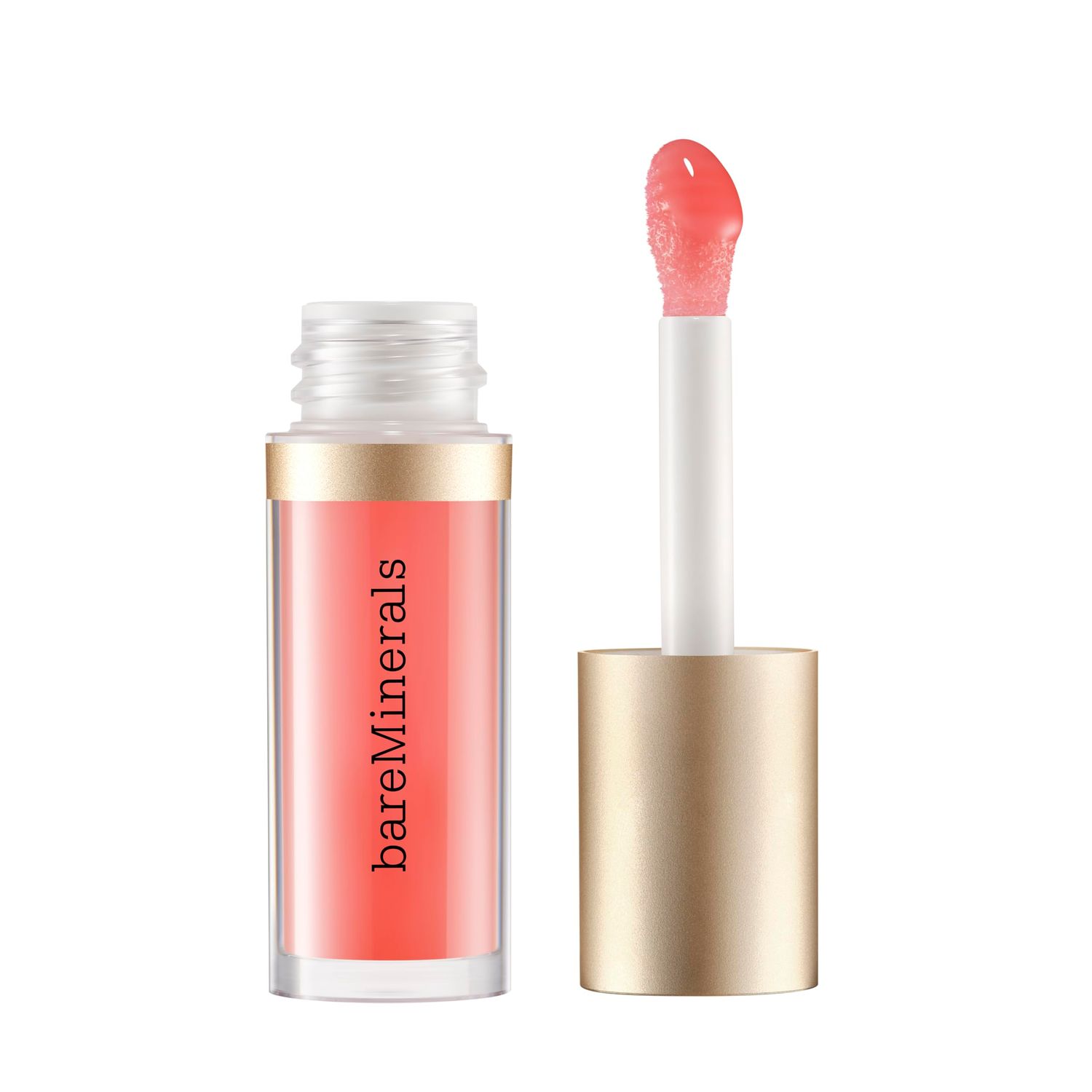 bareMinerals Nourishing Lip Oil, Ultra-Hydrating, Non-Sticky &amp; High-Shine, Clean &amp; Vegan Formula with 9 Botanical Oils &amp; Hyaluronic Acid for Soft, Smooth Lips, Charm