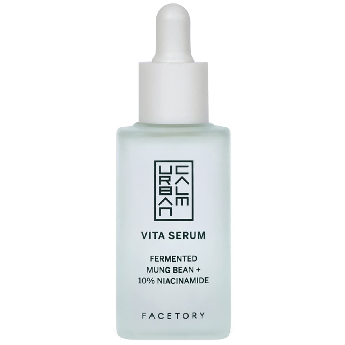 Urban Calm Hydrating Vita Serum - Glow Boosting Facial Serum with Fermented Mung Bean &amp; 10 Niacinamide for Fine Lines &amp; Wrinkles - Plump &amp; Revive Dry Skin - Smoothing &amp; Calming - 30ml 1.01 fl oz