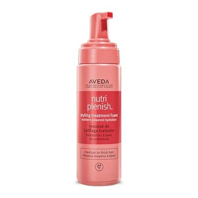Aveda Nutriplenish Styling Treatment Foam Soft Hold Styling Foam for Medium to Thick Hair Hydrates and Nourishes 94 Naturally Derived, 6.7 Fl Oz