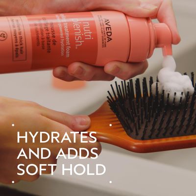 Aveda Nutriplenish Styling Treatment Foam Soft Hold Styling Foam for Medium to Thick Hair Hydrates and Nourishes 94 Naturally Derived, 6.7 Fl Oz