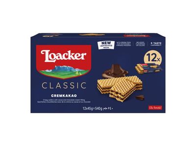 Loacker Class Cookie Wafer, Chocolate, 1.59 Ounce