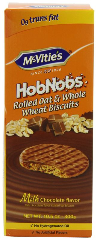 McVities Milk Chocolate Hob Nobs, 10.5-Ounce Pack of 4