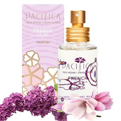 Pacifica French Lilac Spray Perfume - Clean Vegan Floral Fragrance for Women, Fresh-Cut Lilac &amp; Powdery Magnolia Notes, Long-Lasting Romantic Spring Scent, 1 oz