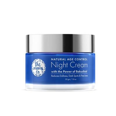 The Moms Co. Natural Age Control Night Cream for Face with Bakuchiol Natural Retinol &amp; Niacinamide, Anti-wrinkle Cream for Women, Helps Fight Fine Lines &amp; Aging 1.8oz50g