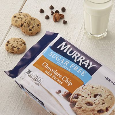 Murray Sugar Free Cookies, Chocolate Chip with Pecans, 8.8 Ounce Tray