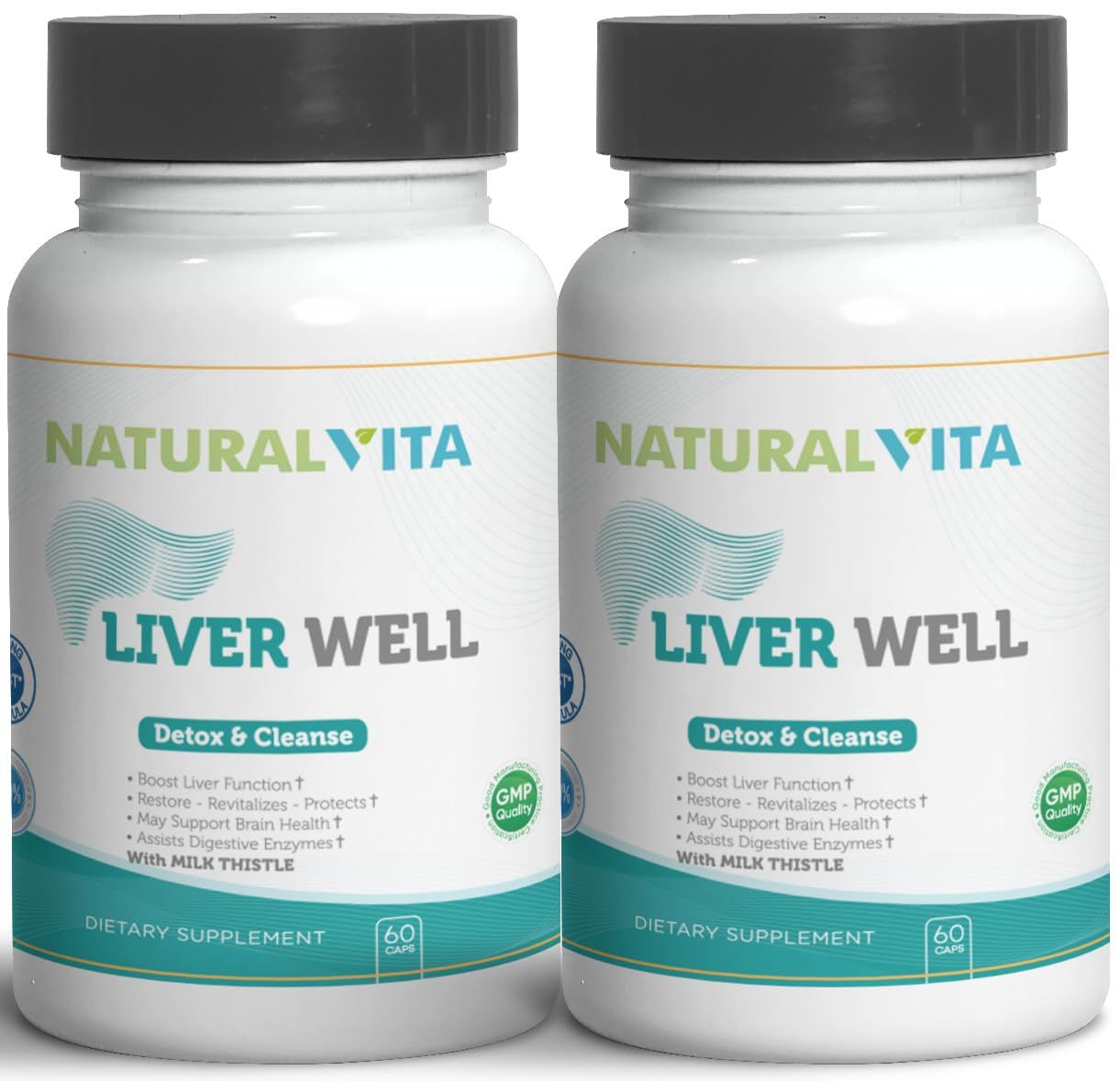 Liver Well 2 Cleanse, Metabolic Support Dtox - Liver Supplement for Liverwell Health with Milk Thistle Extract