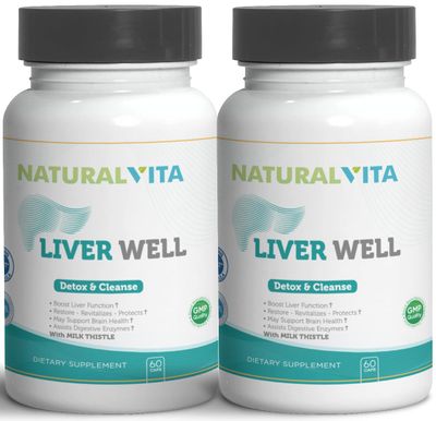Liver Well 2 Cleanse, Metabolic Support Dtox - Liver Supplement for Liverwell Health with Milk Thistle Extract