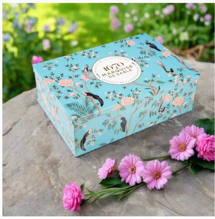 La Sablesienne, &#39;Garden of Paradise&#39; Swallows of 3 Pure French Butter Cookie Assortments, 10.5 oz, Imported