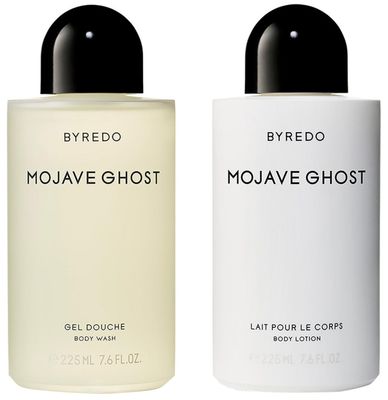Byredo Mojave Ghost Body Wash and Body Lotion Boxed Gift Set 2 x 7.6 Fluid Ounces 225 ml