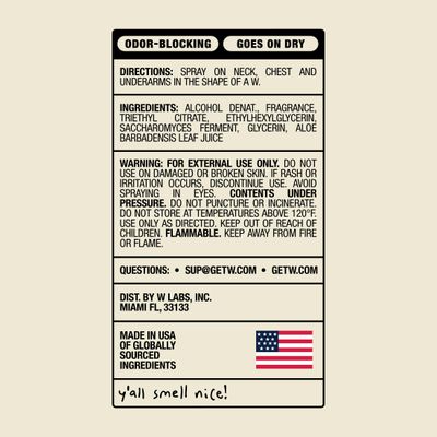 W By Jake Paul Body Spray for Men, Odor Blocking, Body Deodorant, Long Lasting Protection, Fresh Ice, 3.4 fl oz