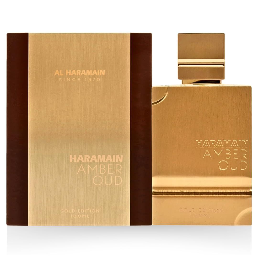 Al Haramain Amber Oud Gold Edition Eau De Parfum Spray 100ml (3.4 oz) - Unisex Arabian Perfume for Women &amp; Men, Long-Lasting Amber Cologne with Refreshing &amp; Sweet Fragrance