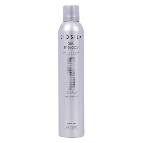 BioSilk Silk Therapy Finishing Spray Natural Hold, Natural-Hold Hairspray For Long-Lasting Styles, Sulfate, Paraben, &amp; Cruelty-Free, 10 Oz