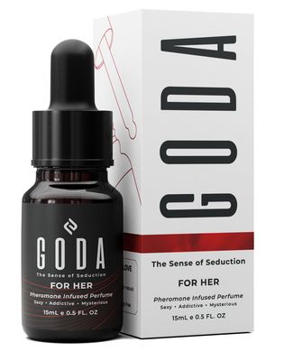 GODA Pheromones Perfume for Women - The Original - Long-Lasting Womens Fragrances with Jasmine and Rose - Sweet &amp; Spicy Aroma - Vegan &amp; Cruelty-Free - 15ml/0.50 fl. oz