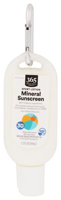 365 by Whole Foods Market, Sport Lotion Mineral Sunscreen, SPF 30, Water Resistant (80 Minutes), 1.5 Fl Oz