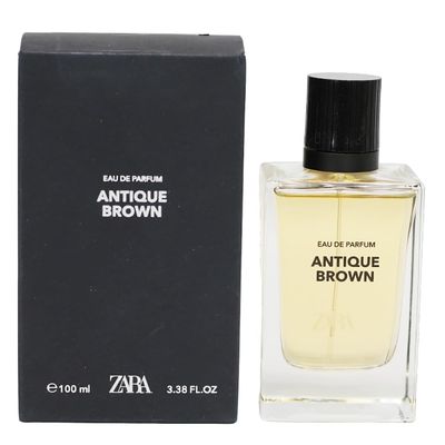 Zara Antique Brown Cologne for Men EDP Eau De Parfum Sophisticated Amber Woody Fragrance 100 ML (3.4 FL. OZ)