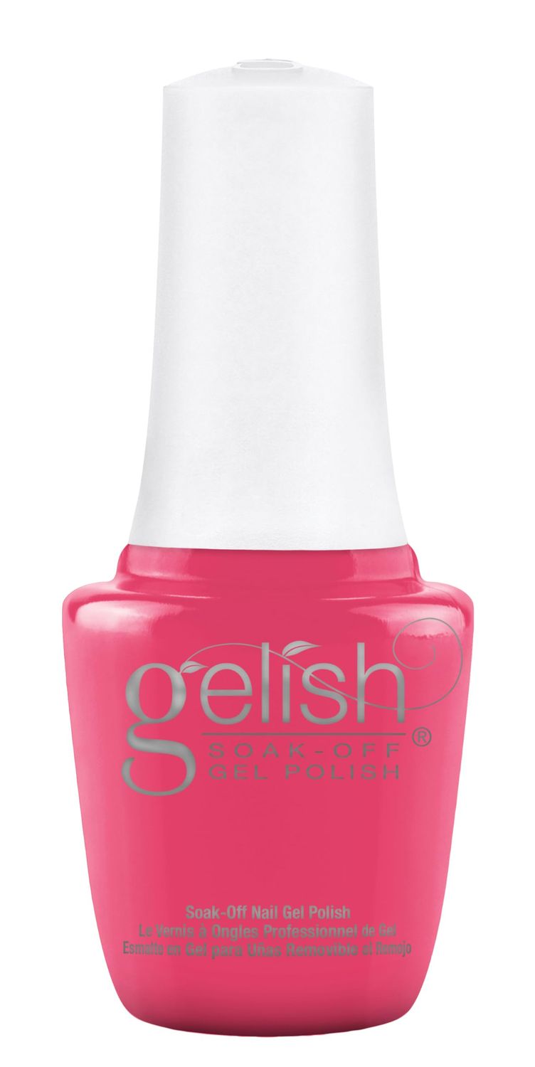Gelish Mini Summer Collection Up In The Air - Bright Pink Creme Soak Off Polish, Long-Lasting, Vibrant Color, Professional Quality, High Shine, Chip-Resistant 9mL (Got Some Altitude)