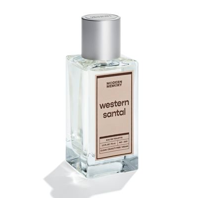 Modern Memory Western Santal Eau de Toilette for Men, 2.5 fl oz - Notes of Spicy Cardamom, Wild Musk &amp; Rich Sandalwood
