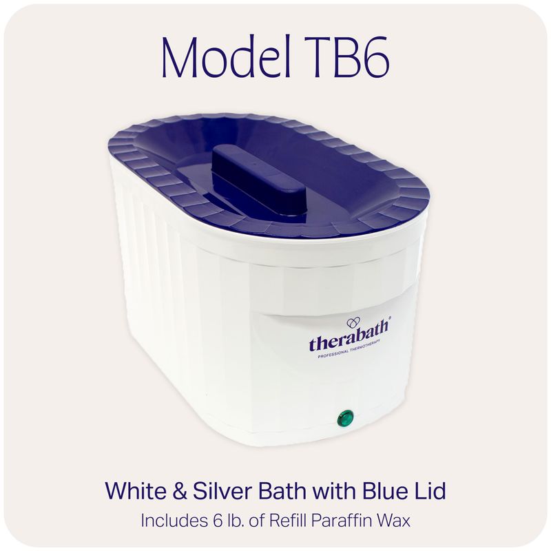 Therabath Professional Thermotherapy TB6 Paraffin Wax Bath - Helps Relieve Arthritis &amp; Muscle Stiffness - Heat Therapy for Hands, Feet, Face &amp; Body - Made in USA - 6 lb. ScentFree