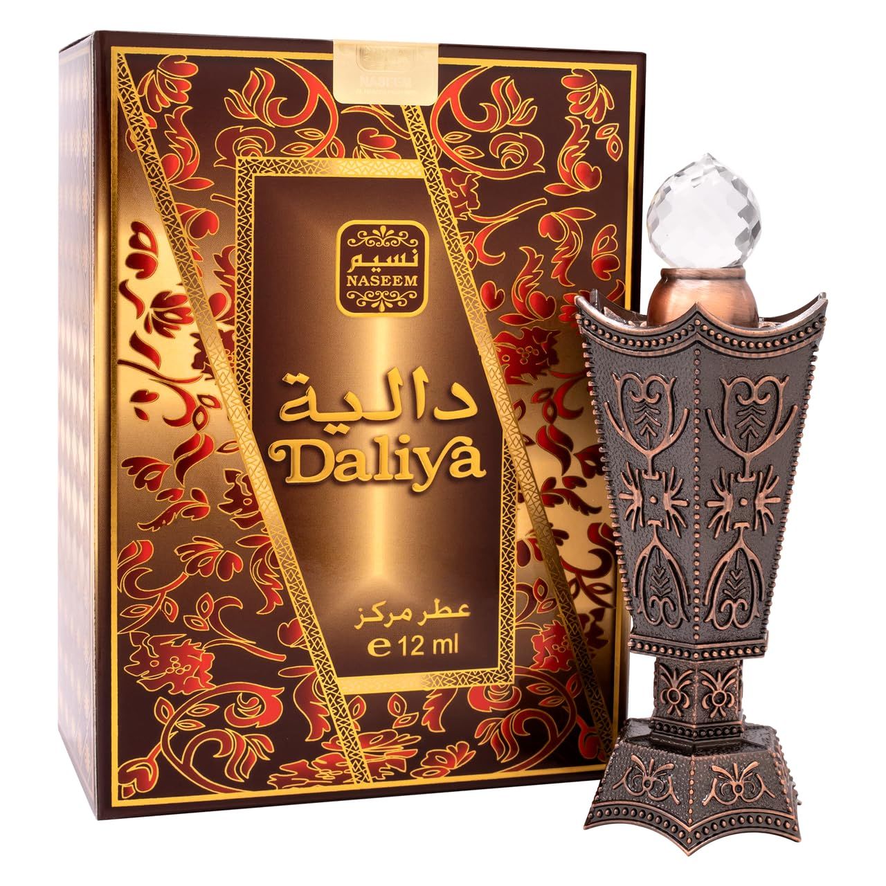 NASEEM Daliya Perfume Oil 12ml - Subtle Eau De Parfum for Men &amp; Women, Long Lasting Arabian Attar Fragrance with Fresh Citrus, Amber &amp; Musk, Ideal for Everyday &amp; Special Occasions